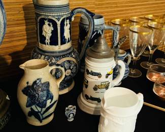 Stoneware, porcelains etc.