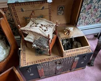 Antique child’s chest. 