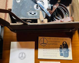 Vintage PAILLARD BOLEX CAMERA H16 With case and original papers.