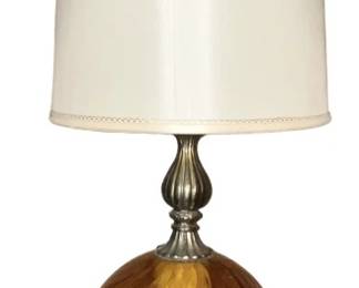 Amber Glass Lamp