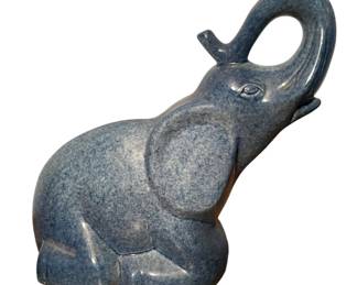 Blue Porcelain Elephant