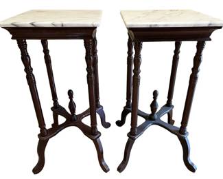 MidCentury Marble Top Tables