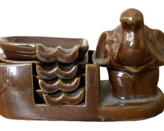 Vintage Elephant Ashtray Set
