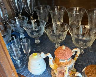 Nice vintage, crystal and miniature teapots too