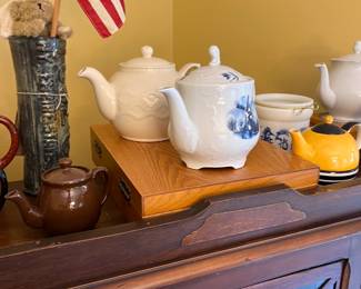 Very large collection of teapots