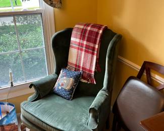 High backed arm chair