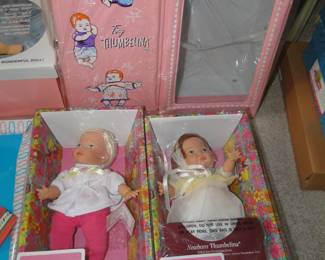 Thumbelina dolls, new in case