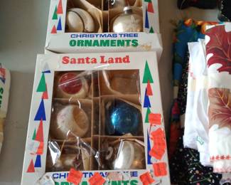 Vintage Christmas ornaments 