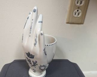 Anthropologie hand vase 
