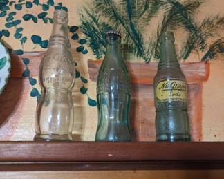 NuGrape soda bottles (2)