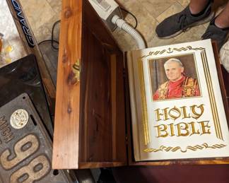 Boxed holy bible