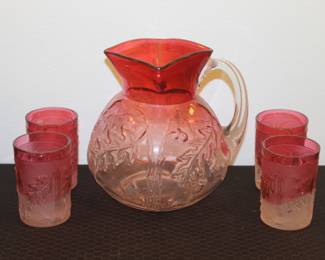 Northwood Rubina Royal Oak Tumbler Scarcel set