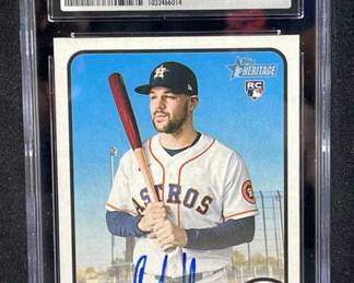 Chas McCormick Rookie Autograph CSG 10/10