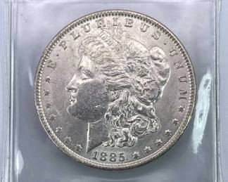 1885 Morgan Silver Dollar, High Grade w/ Luster