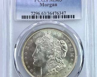1921 PCGS MS63 Morgan Silver Dollar