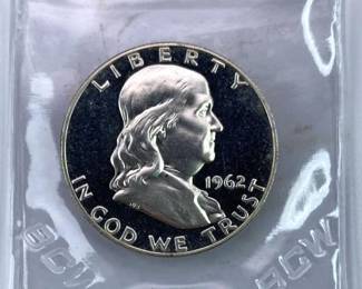 1962 Proof Franklin Half Dollar