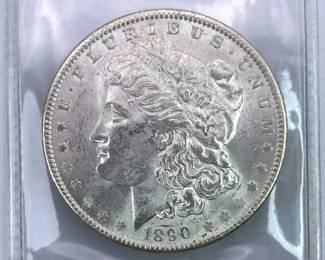 1890 Morgan Silver Dollar w/ Luster