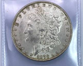 1878 Morgan Silver Dollar, High Grade Details