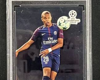 Kylian Mbappe Rookie 2017 Topps Chrome PSA 9