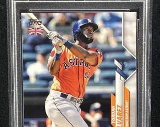Yordan Alvarez Rookie Card, UK Edition PSA 9 Mint