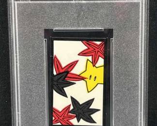 PSA 10 Mario Hanafuda Super Star, Oct. - Black