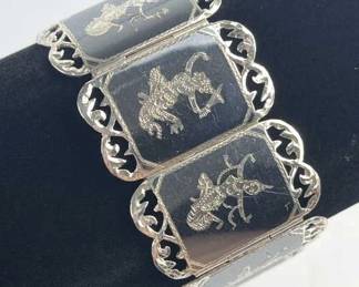 925 Silver Siam Nielloware Bracelet