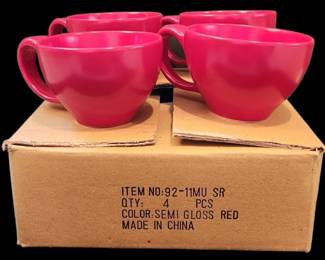 NEW Chantal Red Mugs