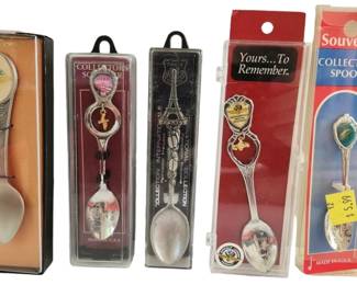 Souvenir Spoons and Cases