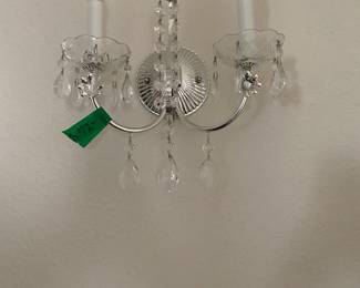 Hall light with crystal