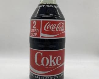1980s 2 Litter Coke Bottle