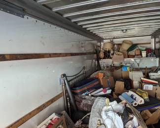 Lamps! Lamps! Lamps! Queen sized bed frame