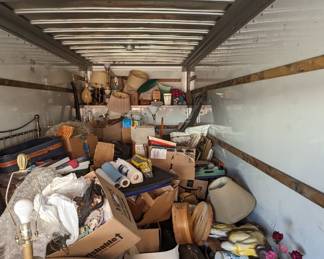 Luggage, bins, crates, so much to see