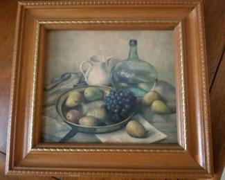 Framed still life print