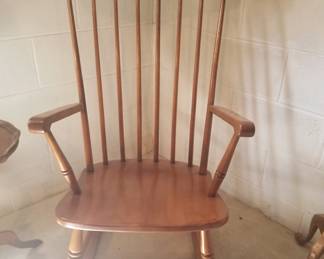 Solid wood rocking chair