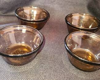 Vintage Ankor Mocking  4 Custard Cup 6 oz 
