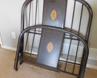 Vintage Metal Twin Bed Frame- Be Like Demi Moore!