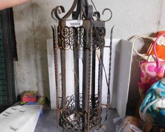 Vintage Wraught Iron Chandolier