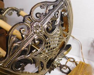 Vintage Metal Chandelier (2).