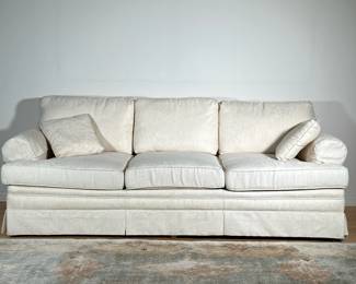 HERITAGE 3 CUSHION CREAM SOFA | 3 cushion cream sofa by Heritage Furniture. - l. 85 x w. 38 x h. 33 in