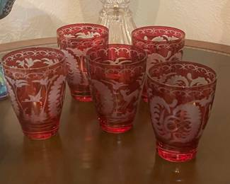 Cute to clear ruby glass