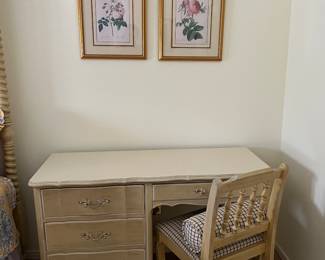 French Provincial Desk and chair