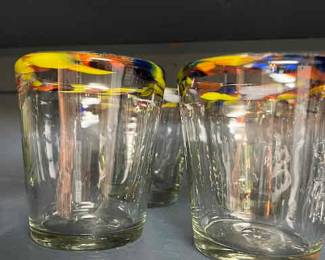 Set 4  blown glasses