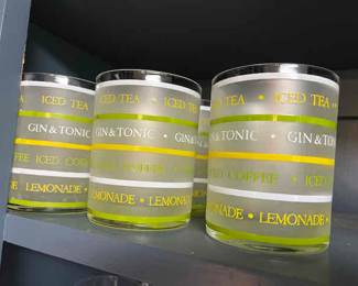 Set of Culver old fashion glasses