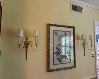 Non electrified sconces, botsnical