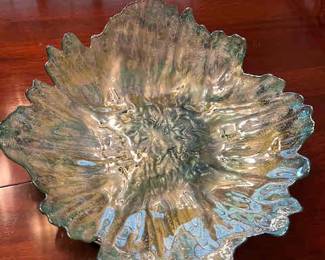 Art glass console bowl