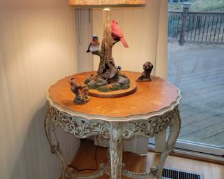 French antique carved side table