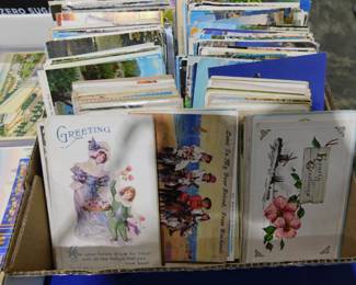 Post cards and vintage greeting cards