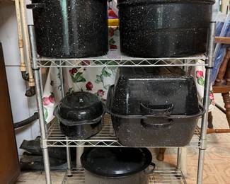 Granite ware, canning cooker