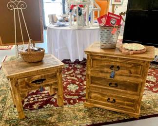New wood 3 drawer chest and matching nightstand