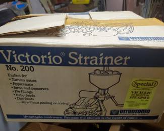 Victorio Strainer in Box - Just in time for CANNING SEASON